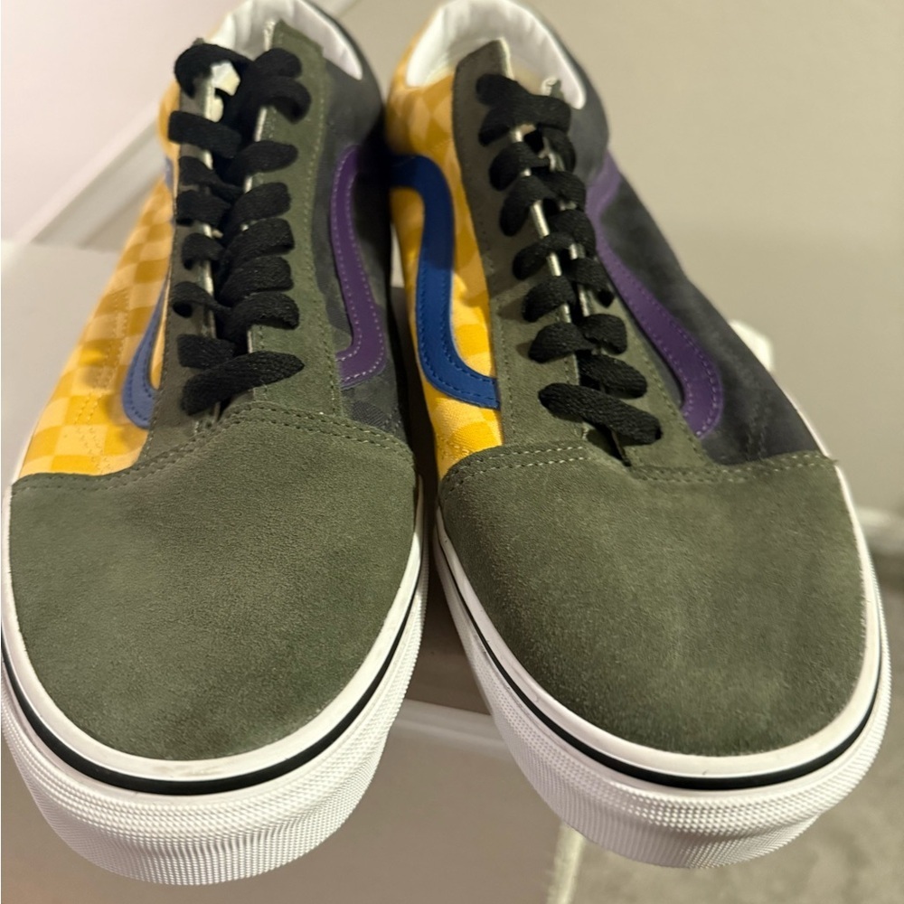 Men's Vans Classic Old Skool OTW Rally SZ 12 Checker Deep Green VN0A4BV5VZN - Picture 7 of 15